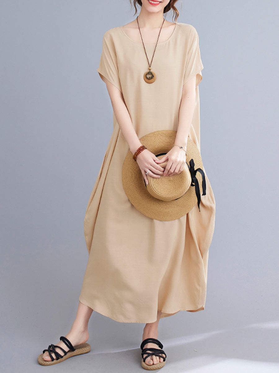 Oversized Solid Color Dress