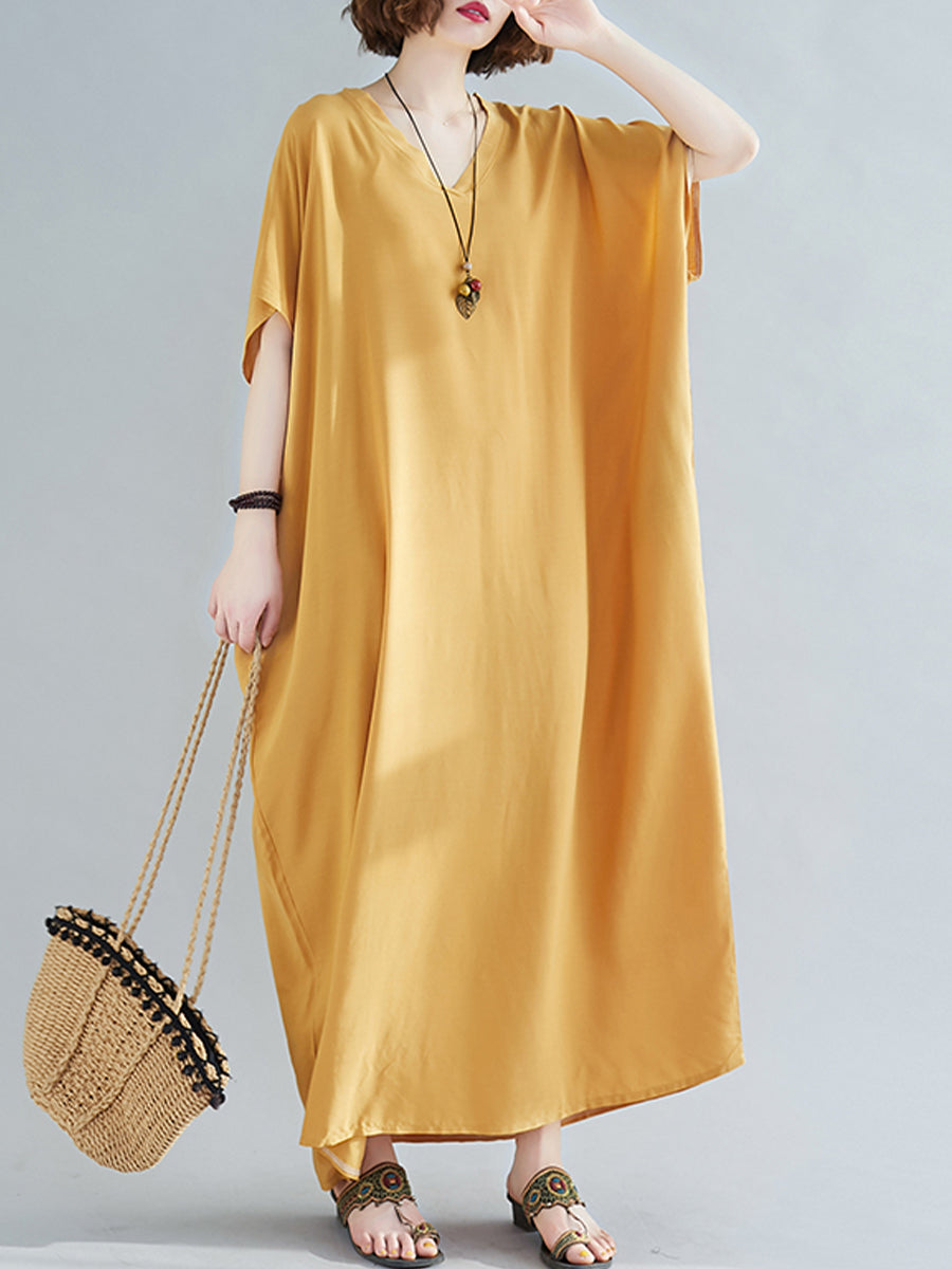 Solid Plus Size Casual Dress