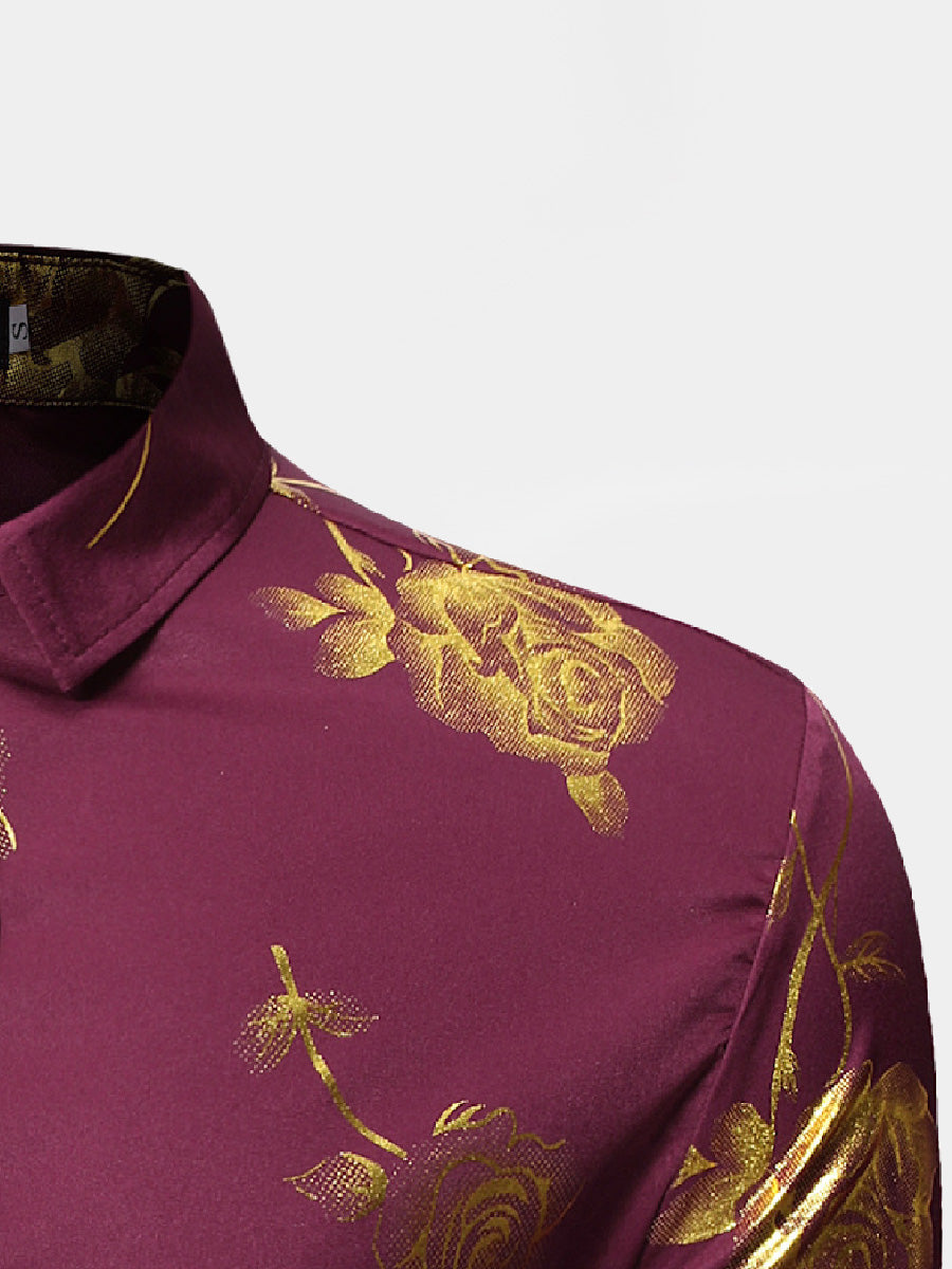 Men's rose gilded long sleeve shirt