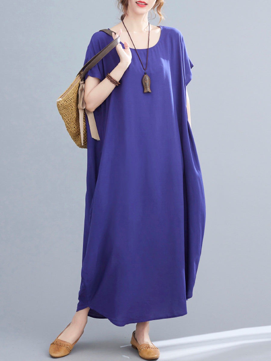 Oversized Solid Color Dress