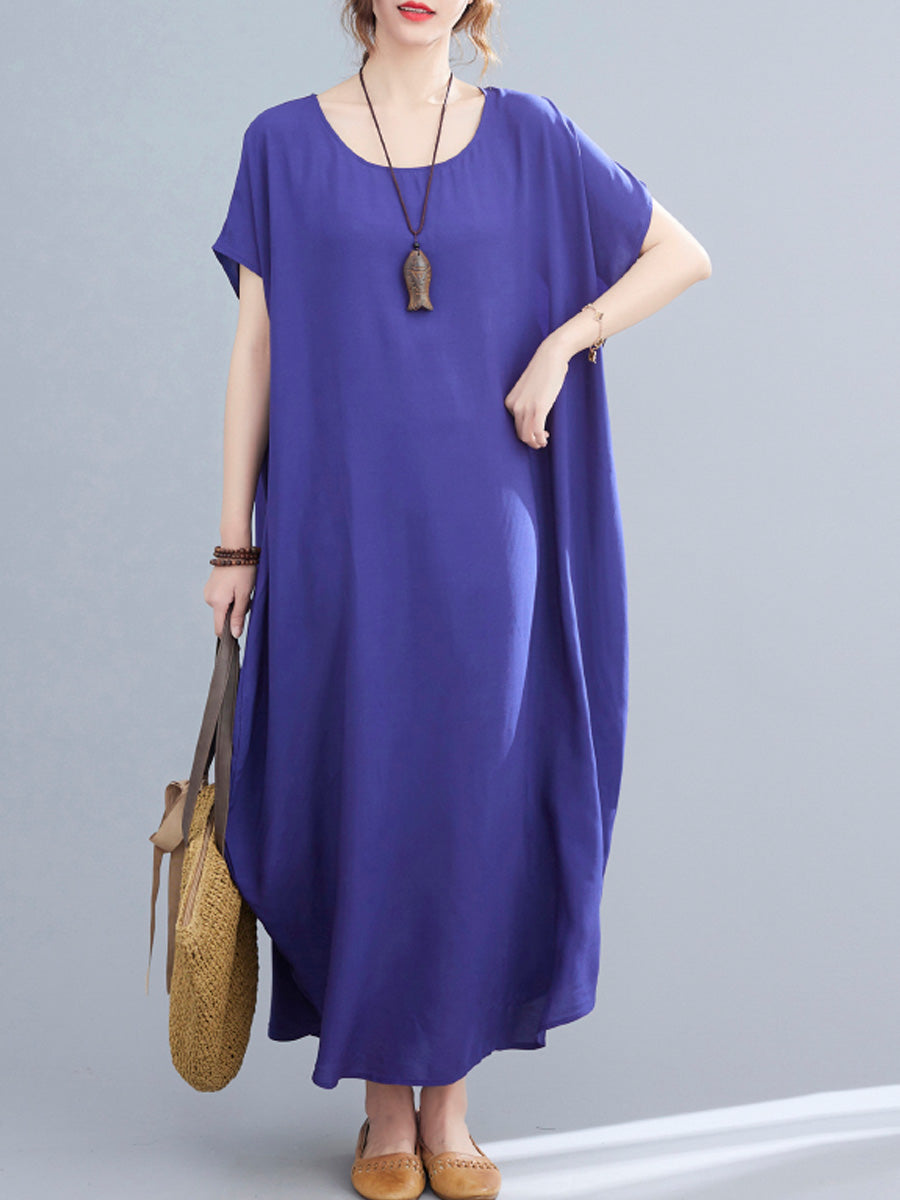 Oversized Solid Color Dress