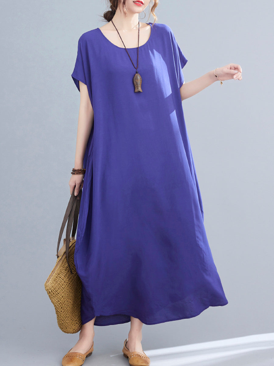 Oversized Solid Color Dress