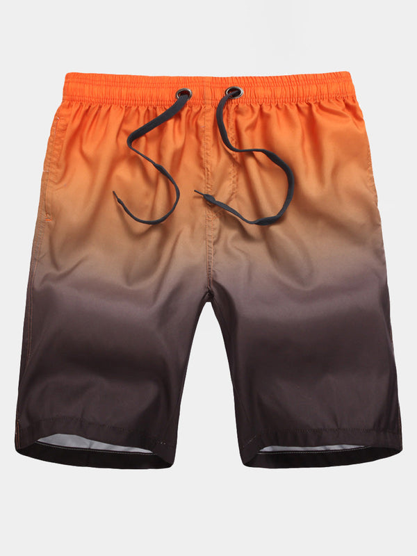 Men's Gradient quick drying Casual Shorts