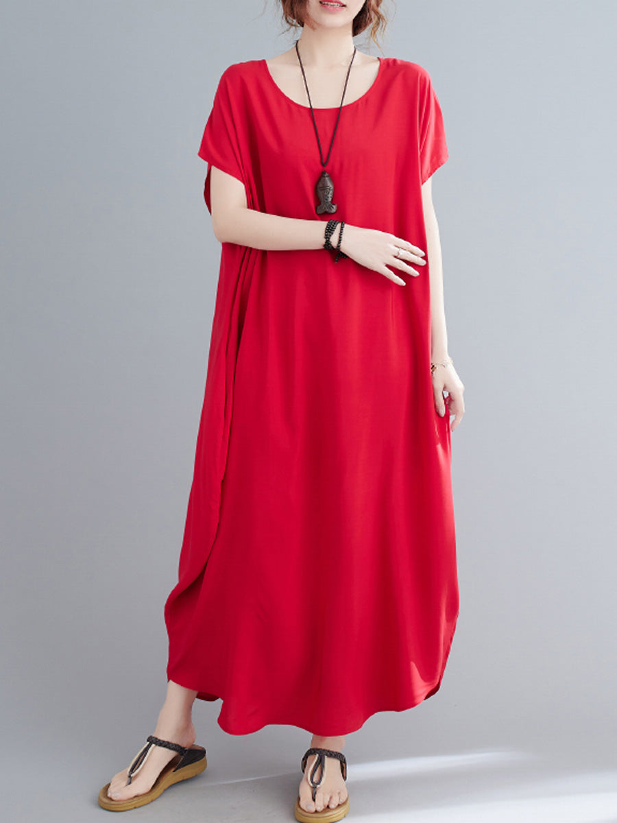 Oversized Solid Color Dress