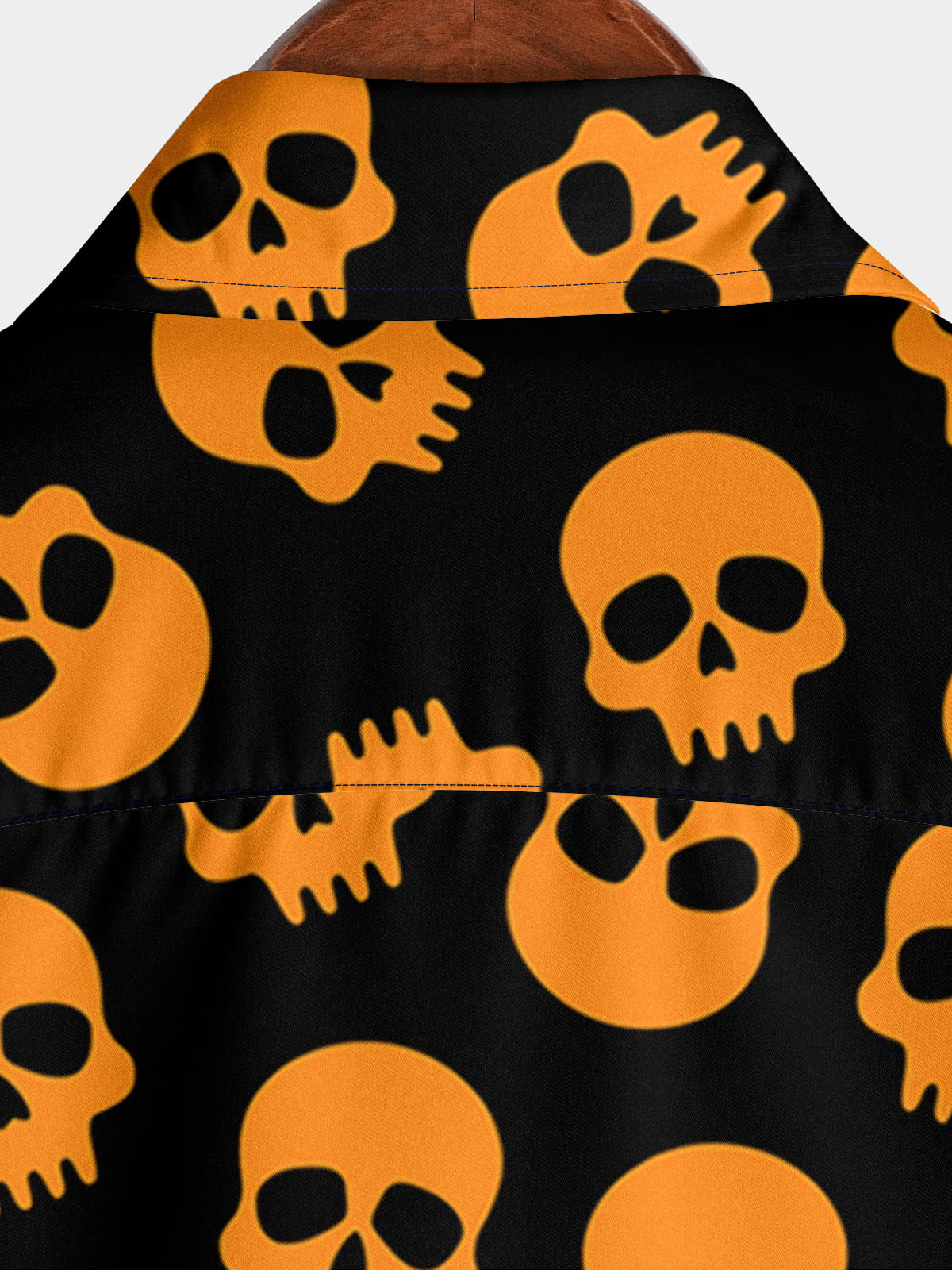 Men's Skull Print Short Sleeve Shirt