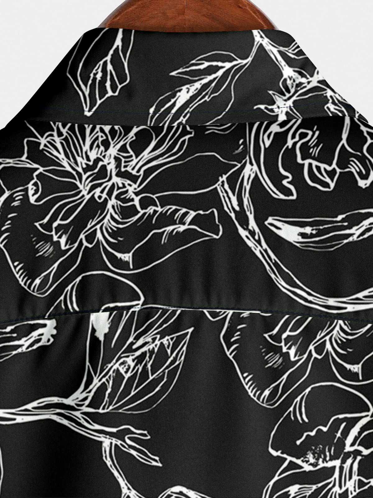 Chemise à manches courtes à imprimé floral pour hommes