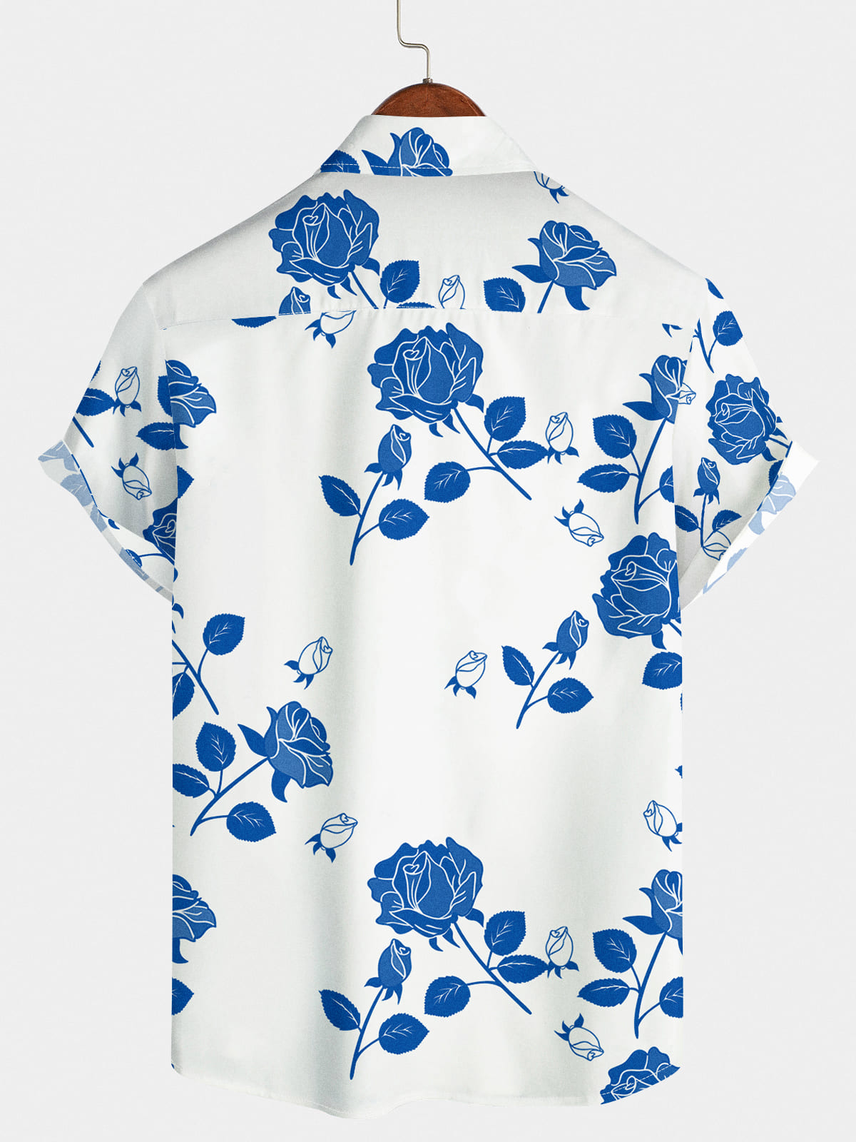 Chemise à manches courtes Blue Rose pour hommes