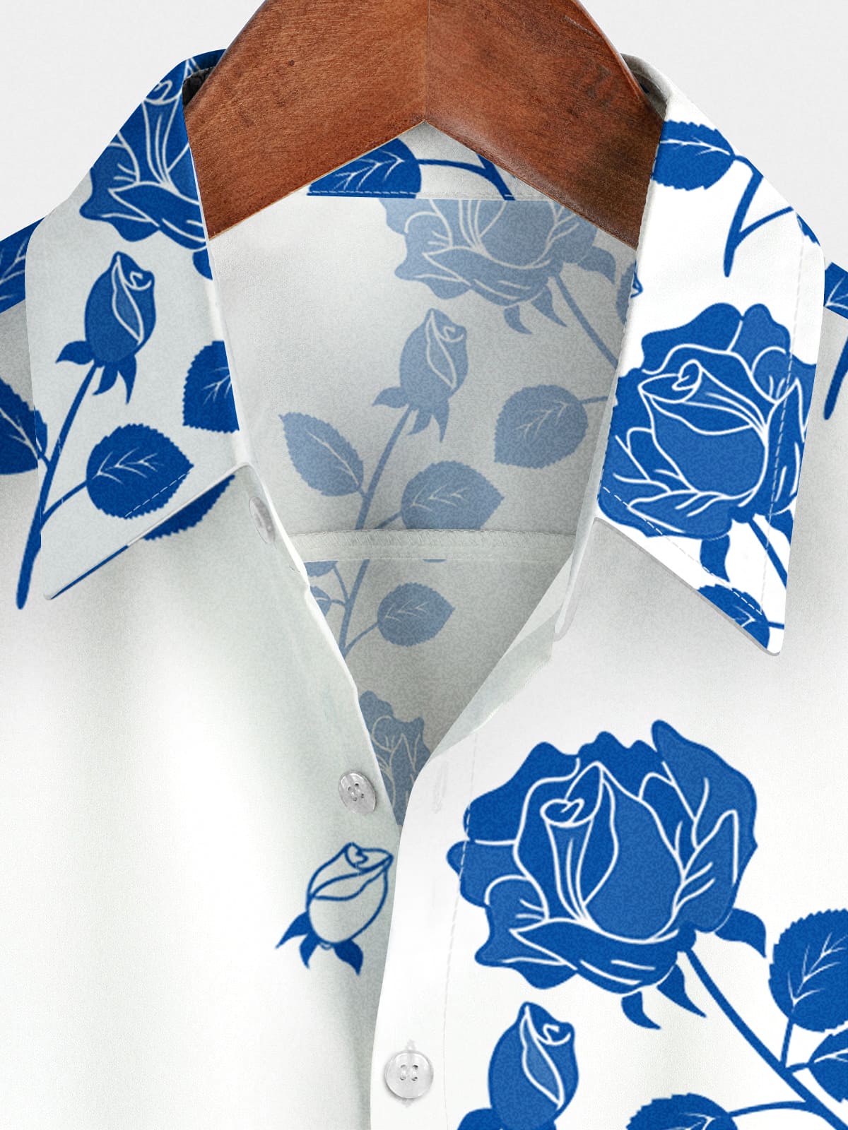 Chemise à manches courtes Blue Rose pour hommes