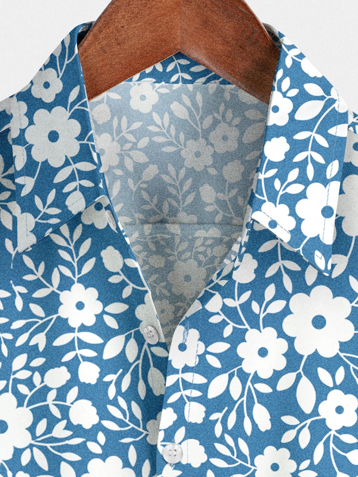 Chemise à manches courtes à imprimé floral pour hommes