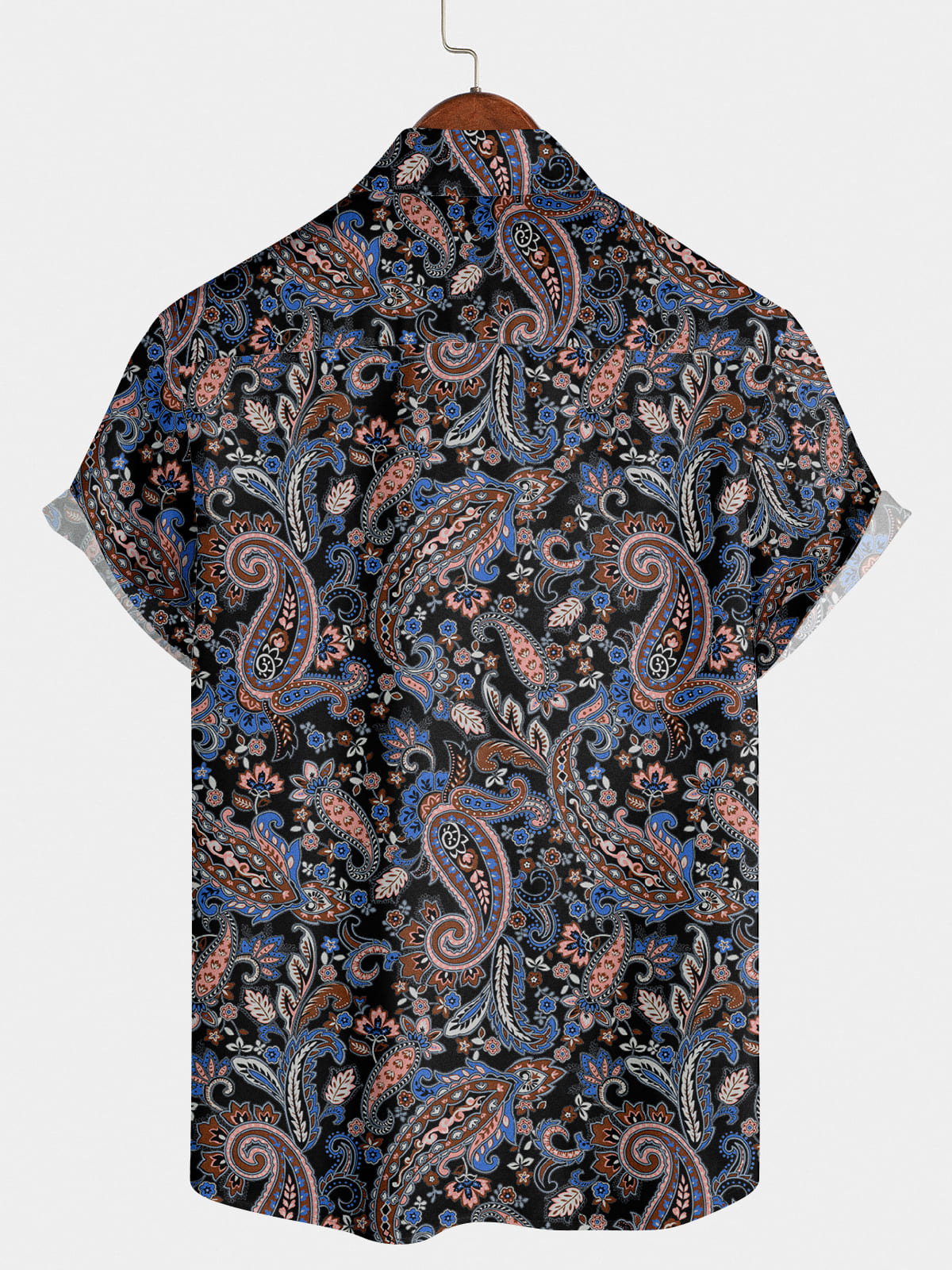 Men's Cashew Print Short Sleeve Shirt