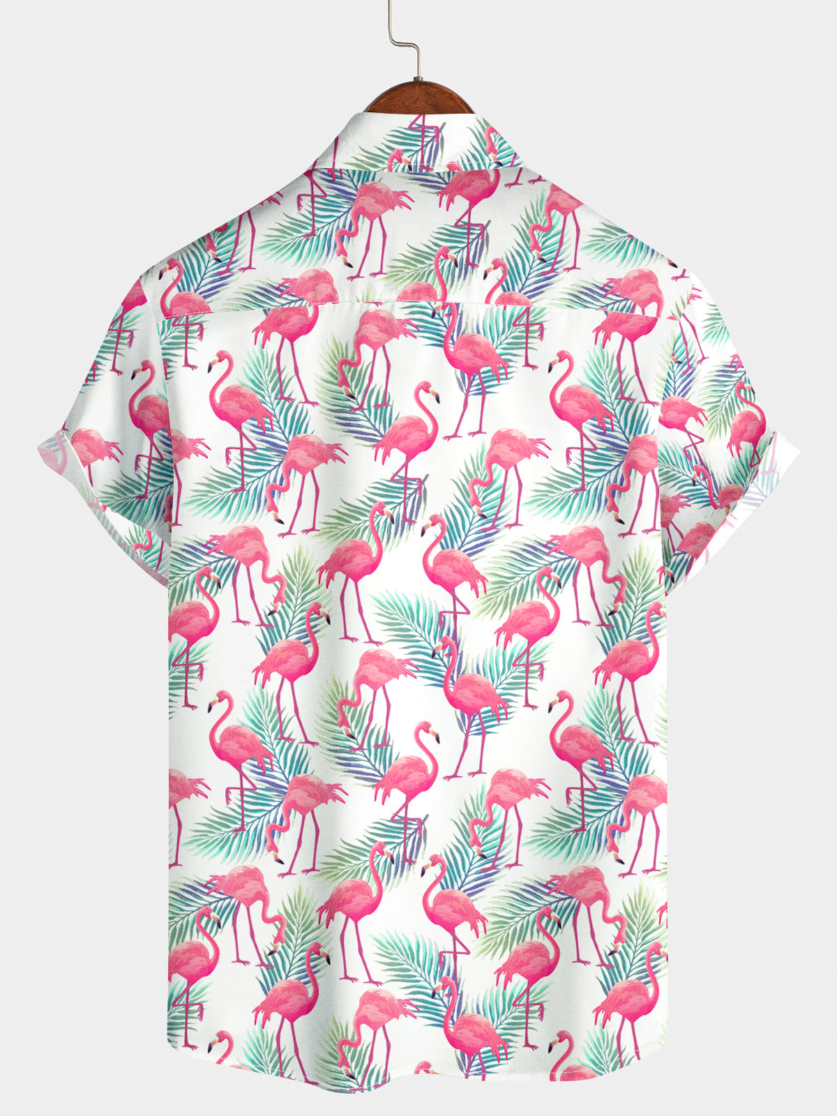 Chemise à manches courtes Flamingo Holiday pour hommes