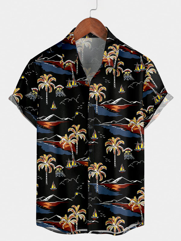 Men's Beach Holiday Short Sleeve Shirt