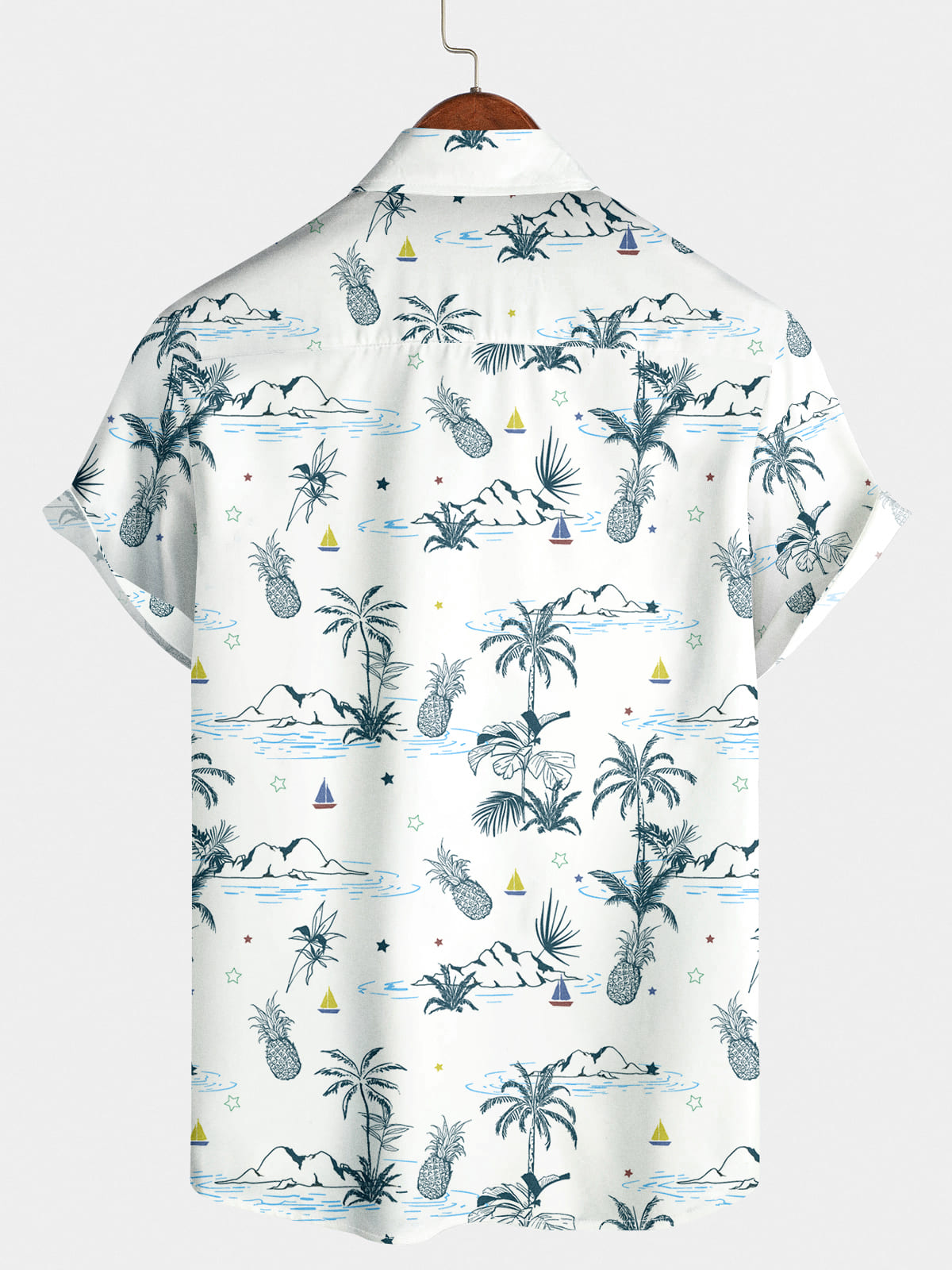 Chemise à manches courtes Pineapple Beach pour hommes