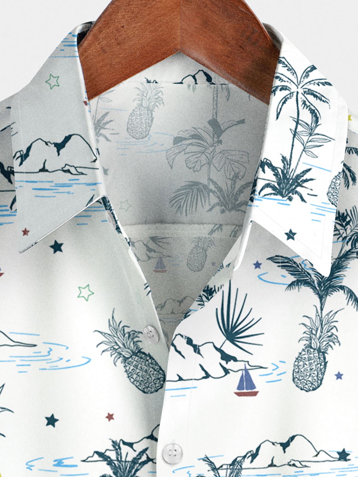 Chemise à manches courtes Pineapple Beach pour hommes