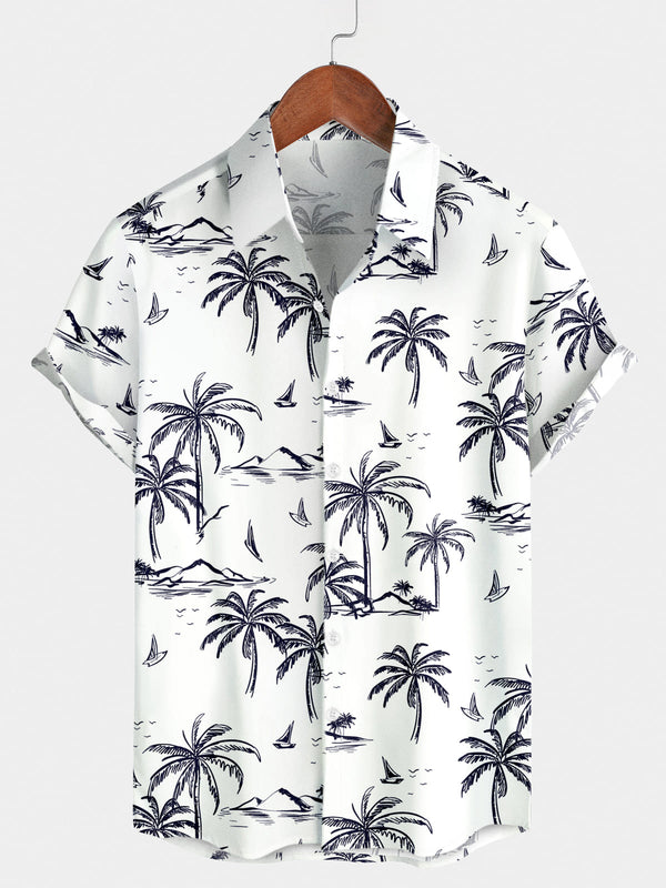 Men's Seaside Holiday Short Sleeve Shirt