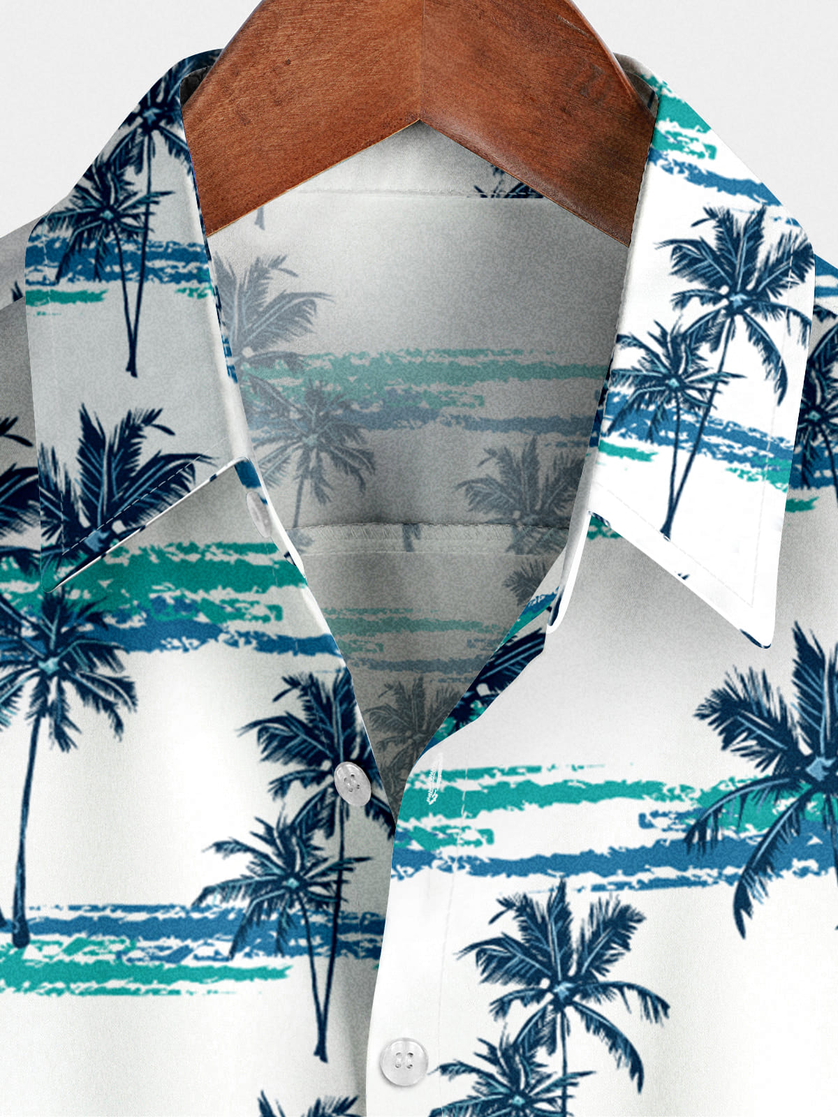 Chemise hawaïenne de plage à manches courtes pour hommes