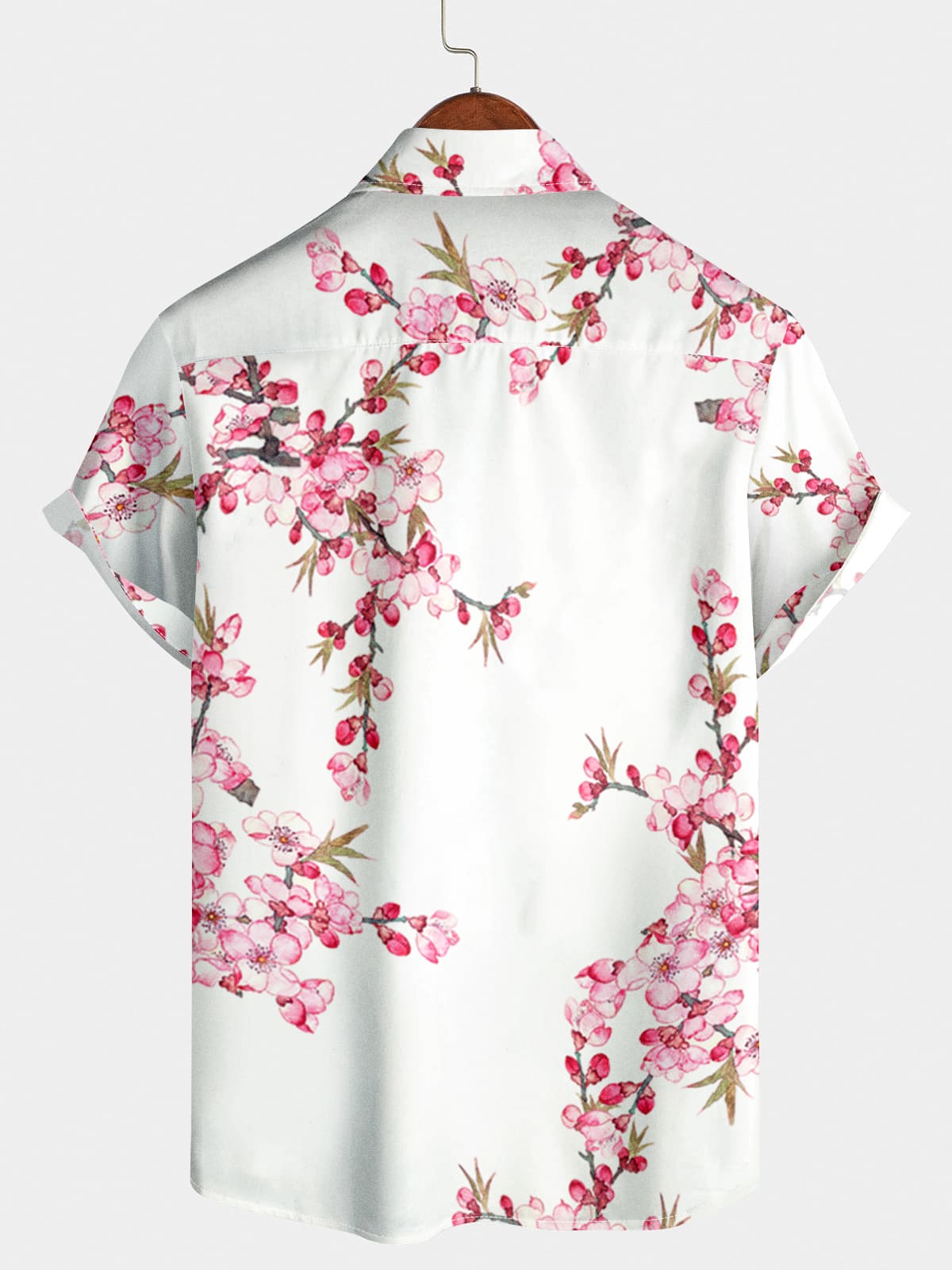 Chemise à manches courtes hawaïenne à fleurs pour hommes