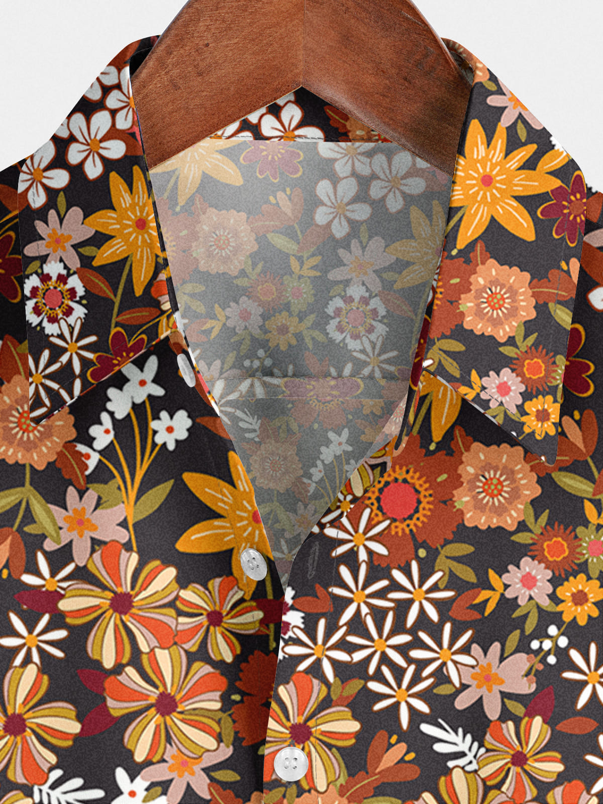 Men's Floral Print Short Sleeve Shirt