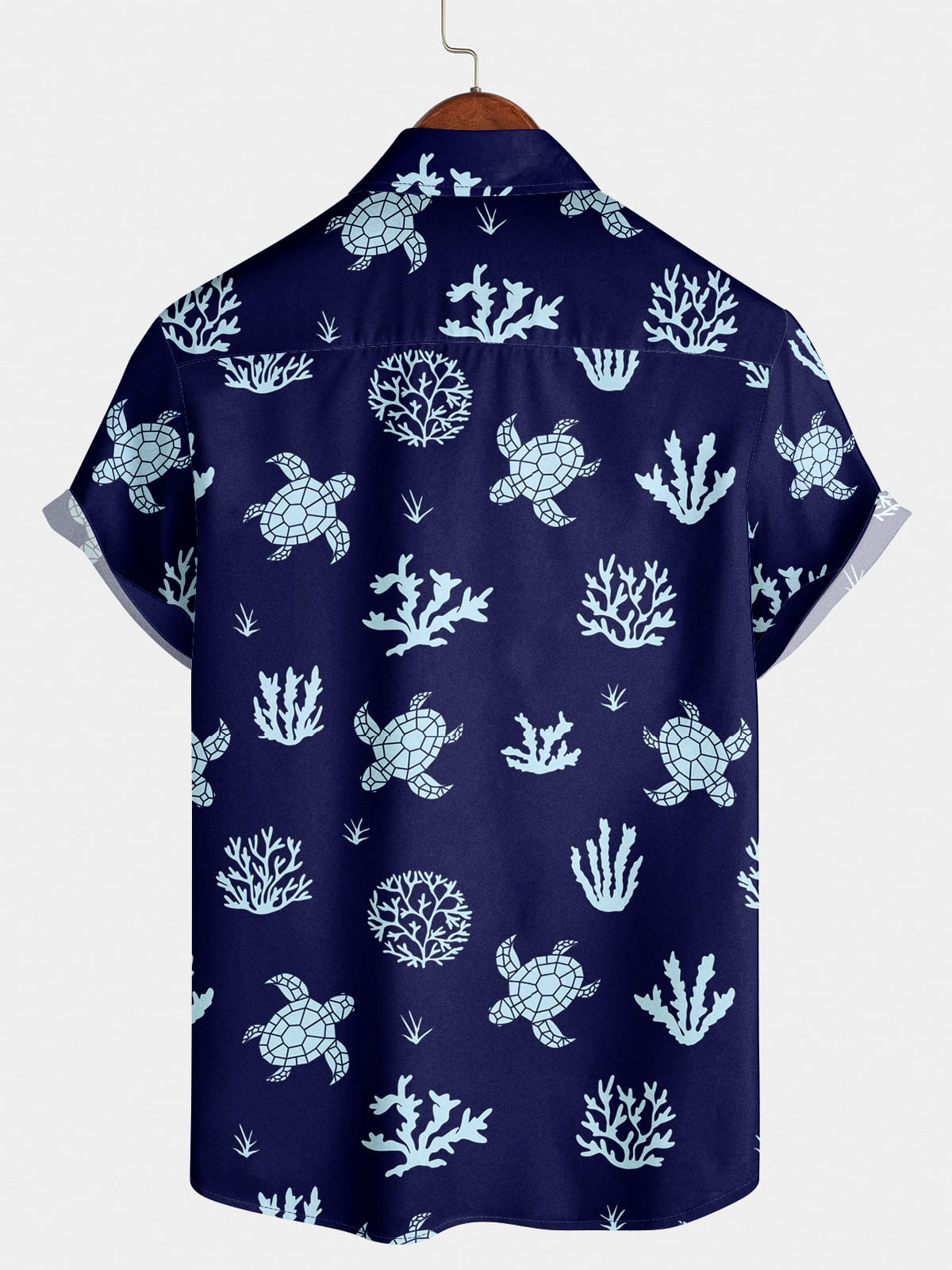 Chemise à manches courtes Turtle coral pour hommes