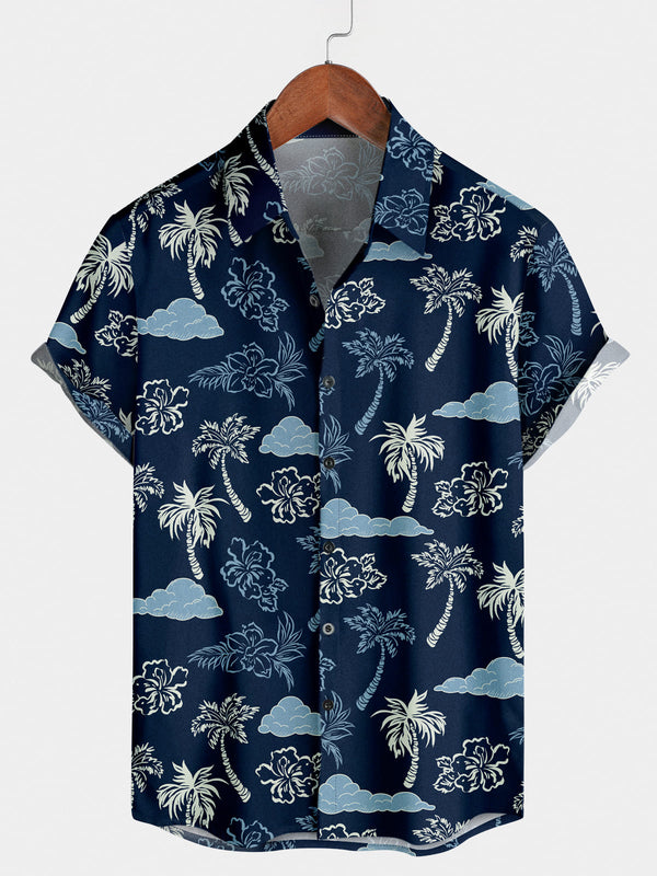 Chemise à manches courtes cocotier pour homme