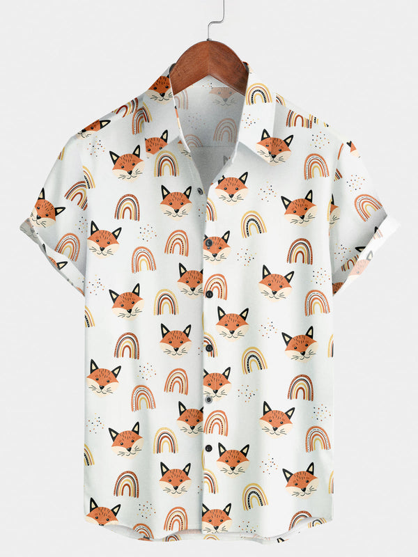 Camicia a maniche corte Fox Rainbow da uomo