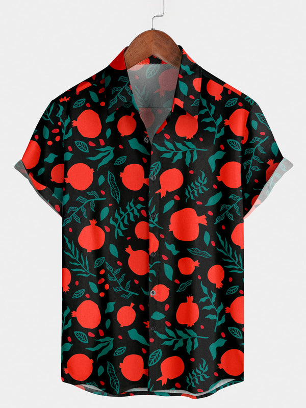 Men's Casual Print Short Sleeve Shirt