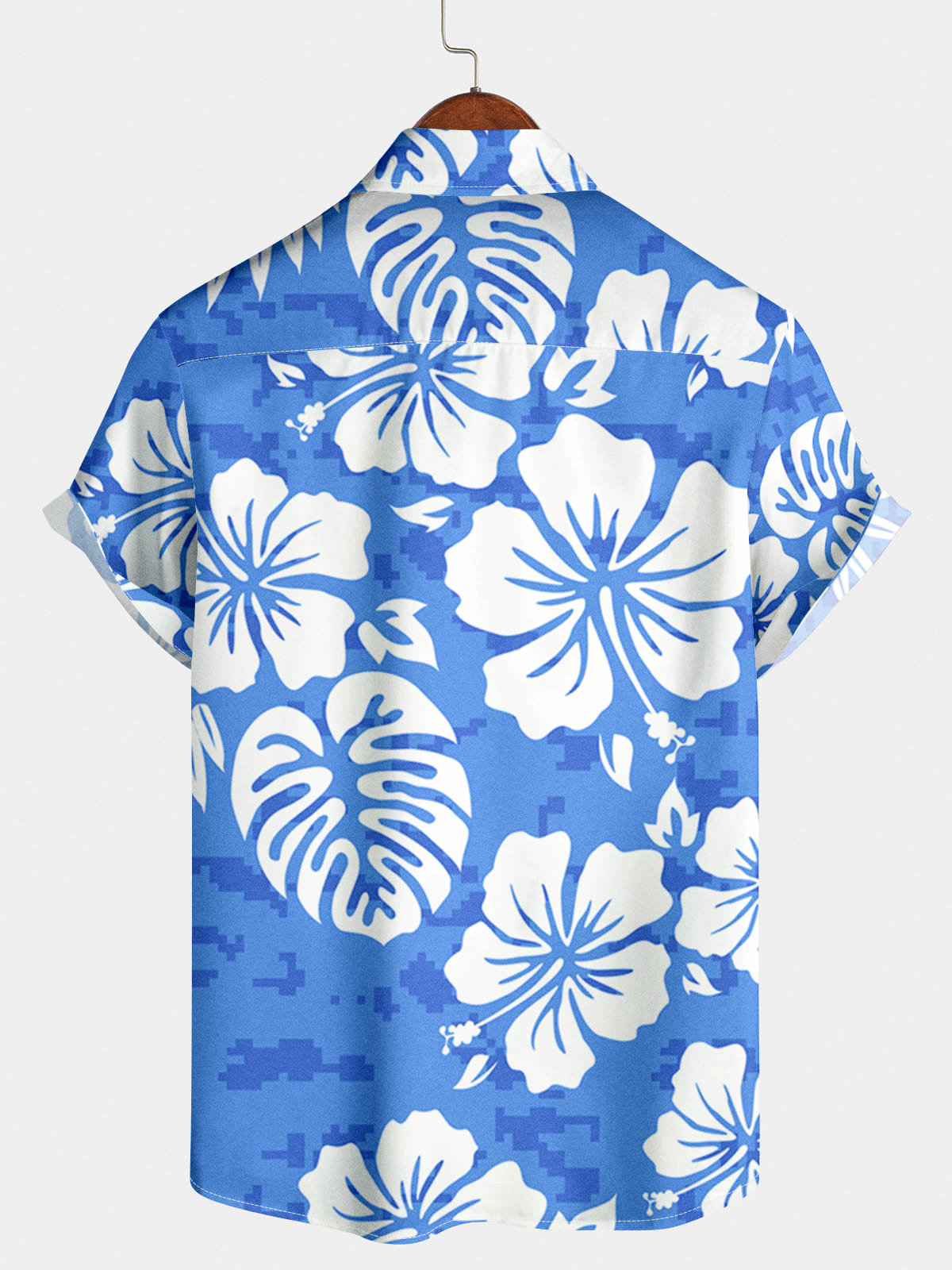 Chemise à manches courtes à imprimé floral pour hommes