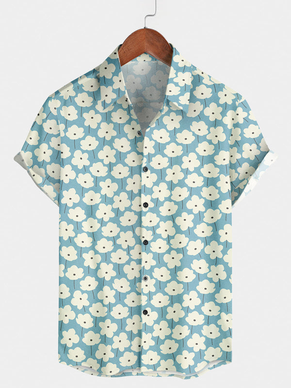 Men's Daisy Casual Short Sleeve Shirt