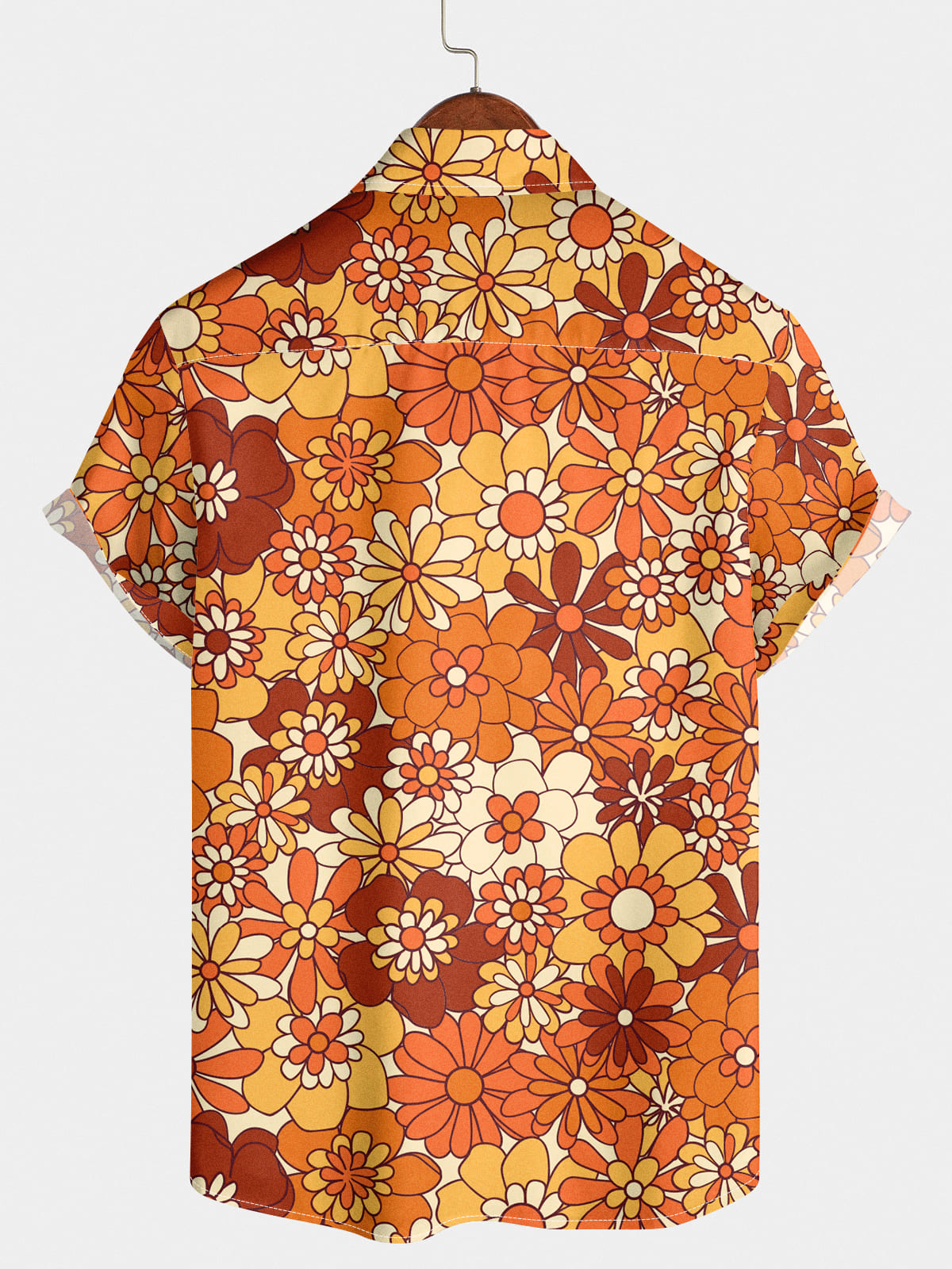 Men's Daisy Hawaiian Short Sleeve Shirt