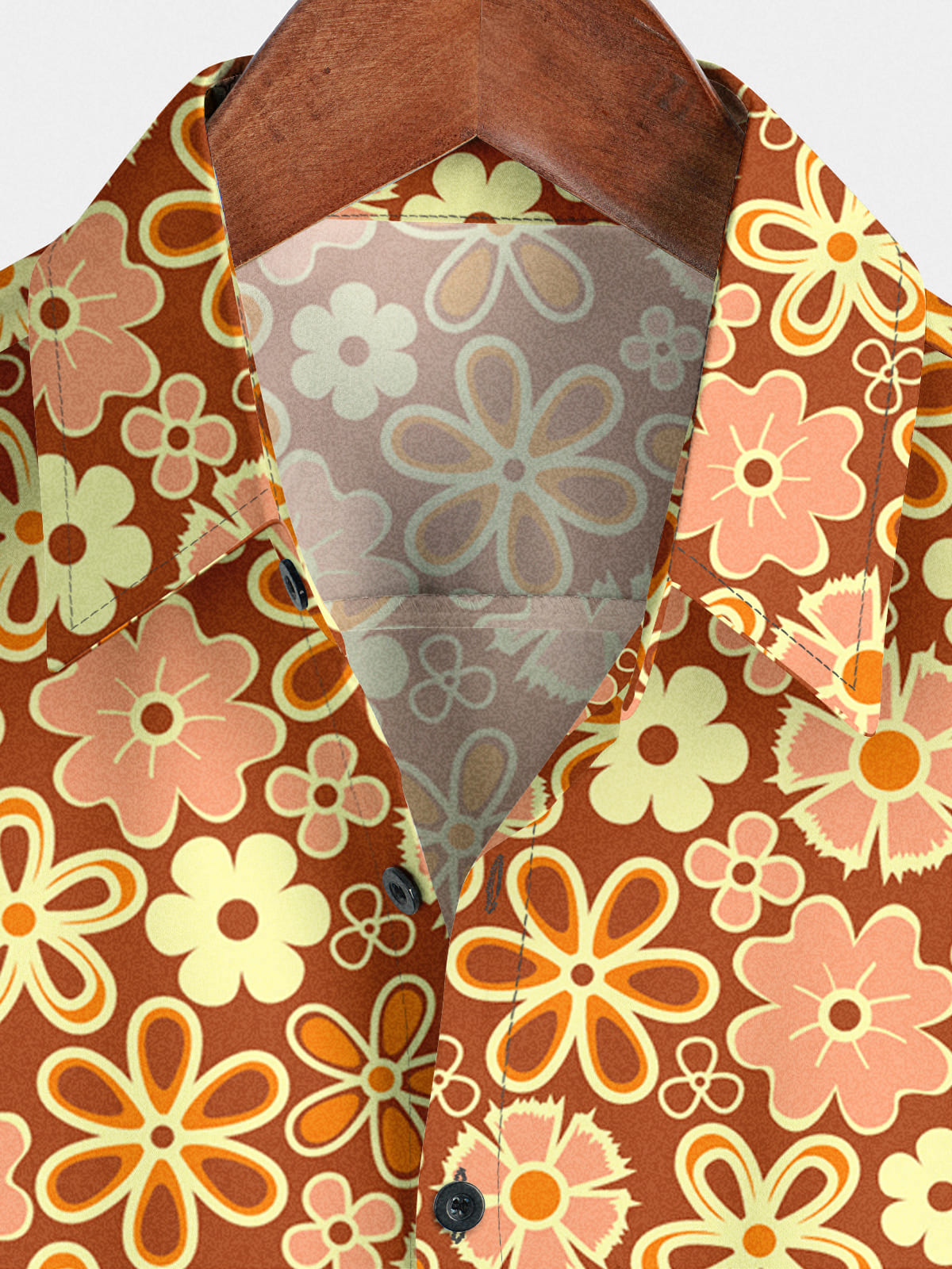 Camicia a maniche corte hawaiana floreale da uomo