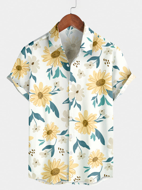 Men's Daisy Branch Short Sleeve Shirt