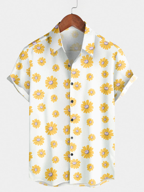 Men's Daisy Holiday Short Sleeve Shirt