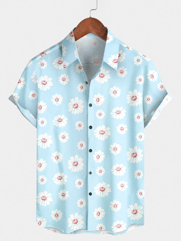 Chemise à manches courtes Daisy Holiday pour hommes