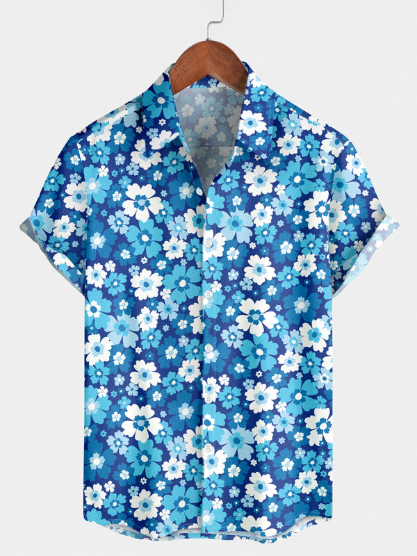 Men's Daisy Beach Short Sleeve Shirt