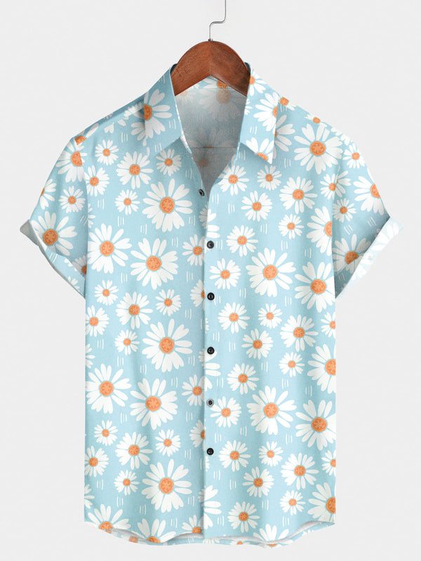 Men's Daisy Holiday Short Sleeve Shirt