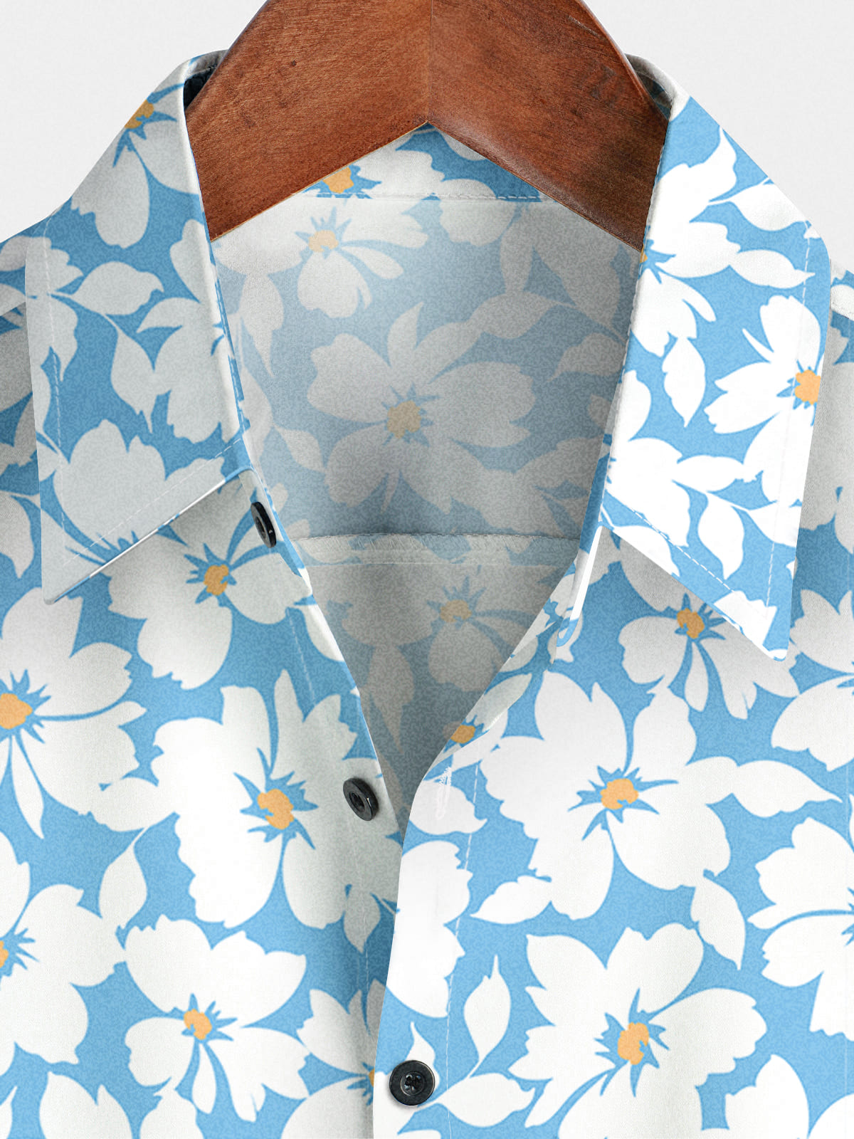 Camicia a maniche corte hawaiana margherita da uomo