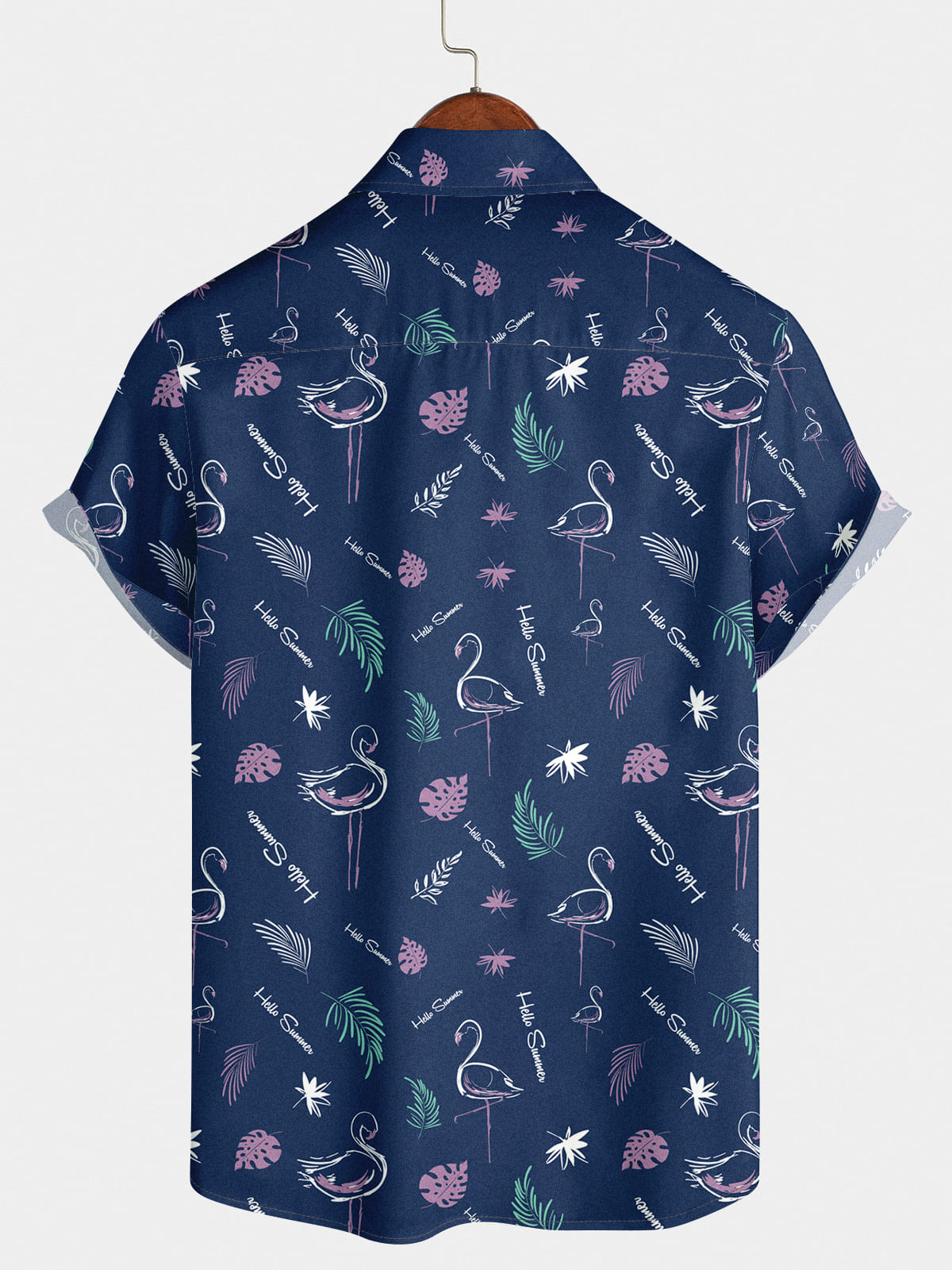 Chemise à manches courtes Flamingo Holiday pour hommes