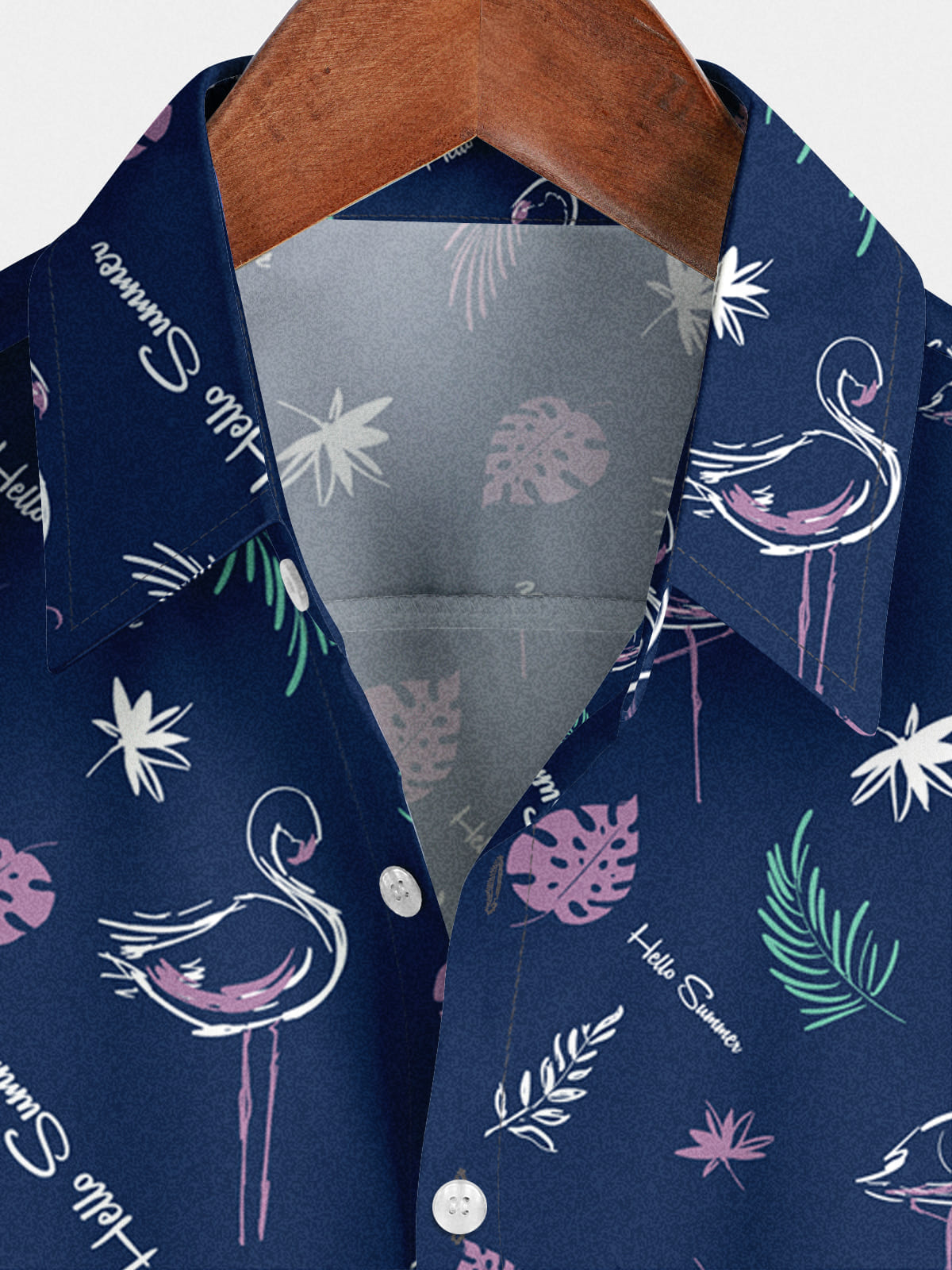 Chemise à manches courtes Flamingo Holiday pour hommes