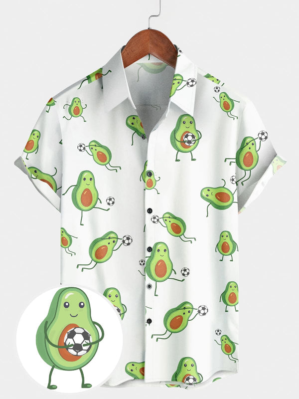 Men's Fruit Ice Cream Short Sleeve Shirt