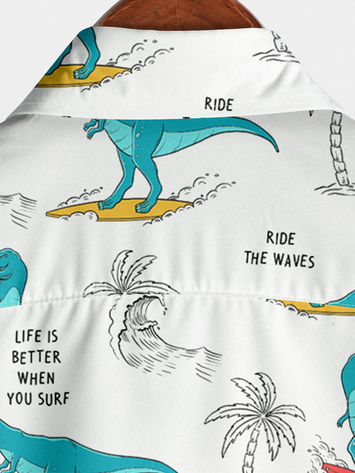 Men's Dinosaur Casual Short Sleeve Shirt