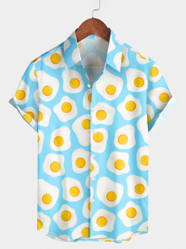 Men's Poached Egg Short Sleeve Shirt