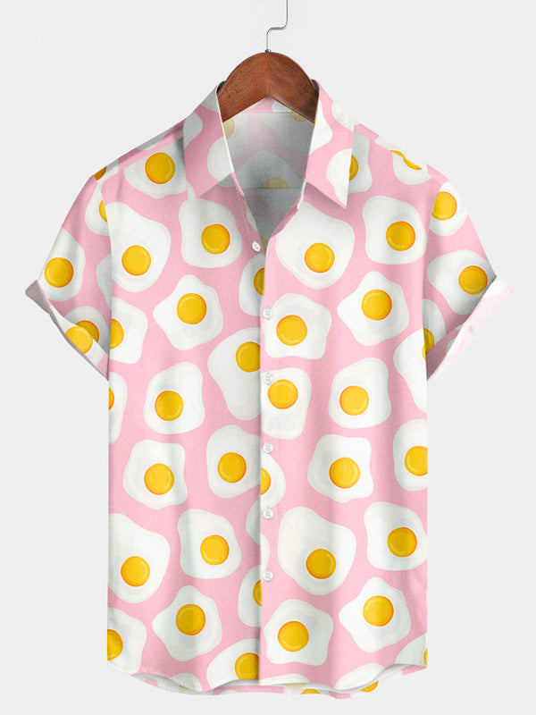 Men's Poached Egg Short Sleeve Shirt