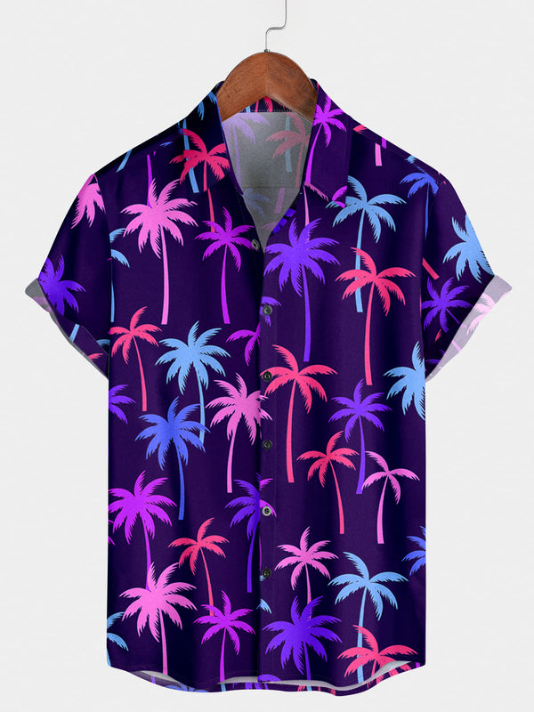 Men's Coconut tree Short Sleeve Shirt