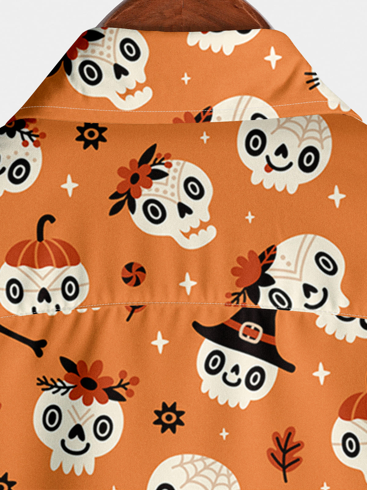 Men's Cartoon Skull Short Sleeve Shirt