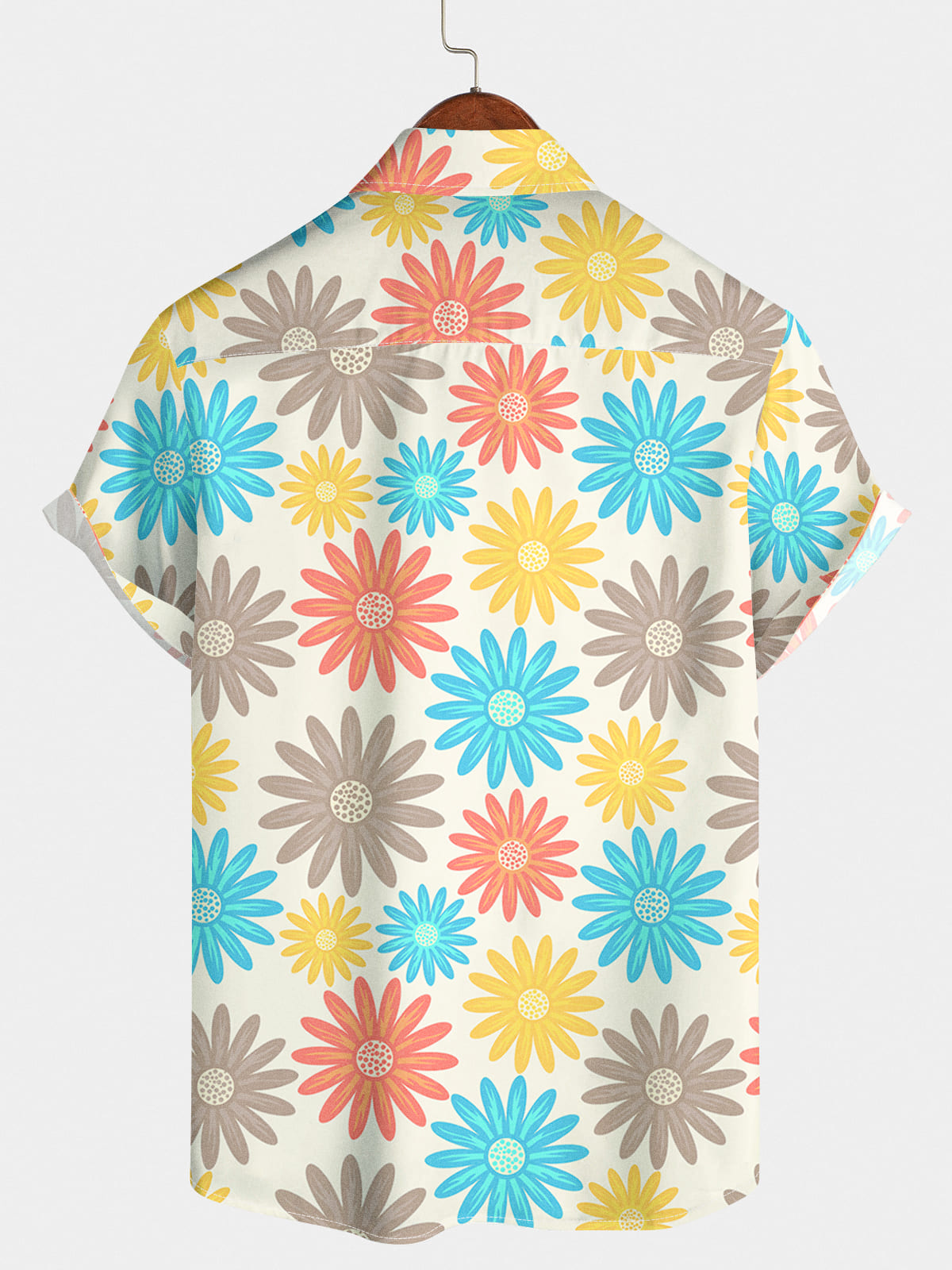 Men's Daisy Casual Short Sleeve Shirt