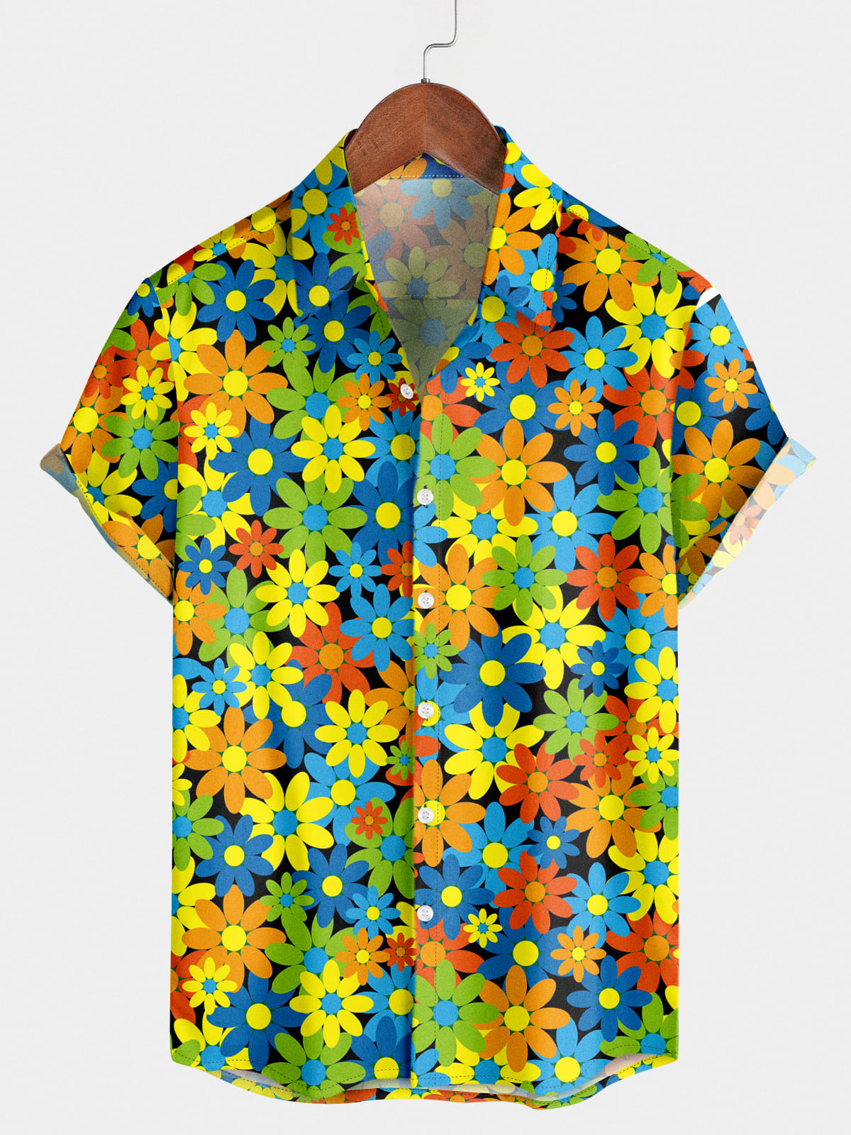 Men's Daisy Holiday Short Sleeve Shirt