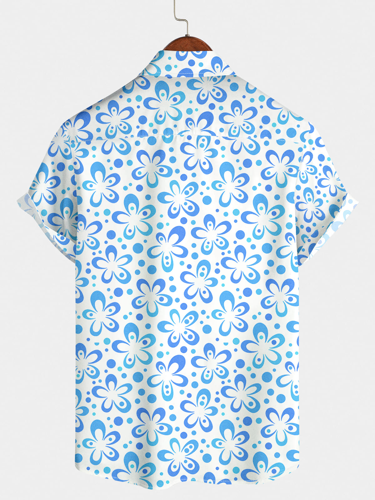 Chemise à manches courtes hawaïenne à fleurs pour hommes