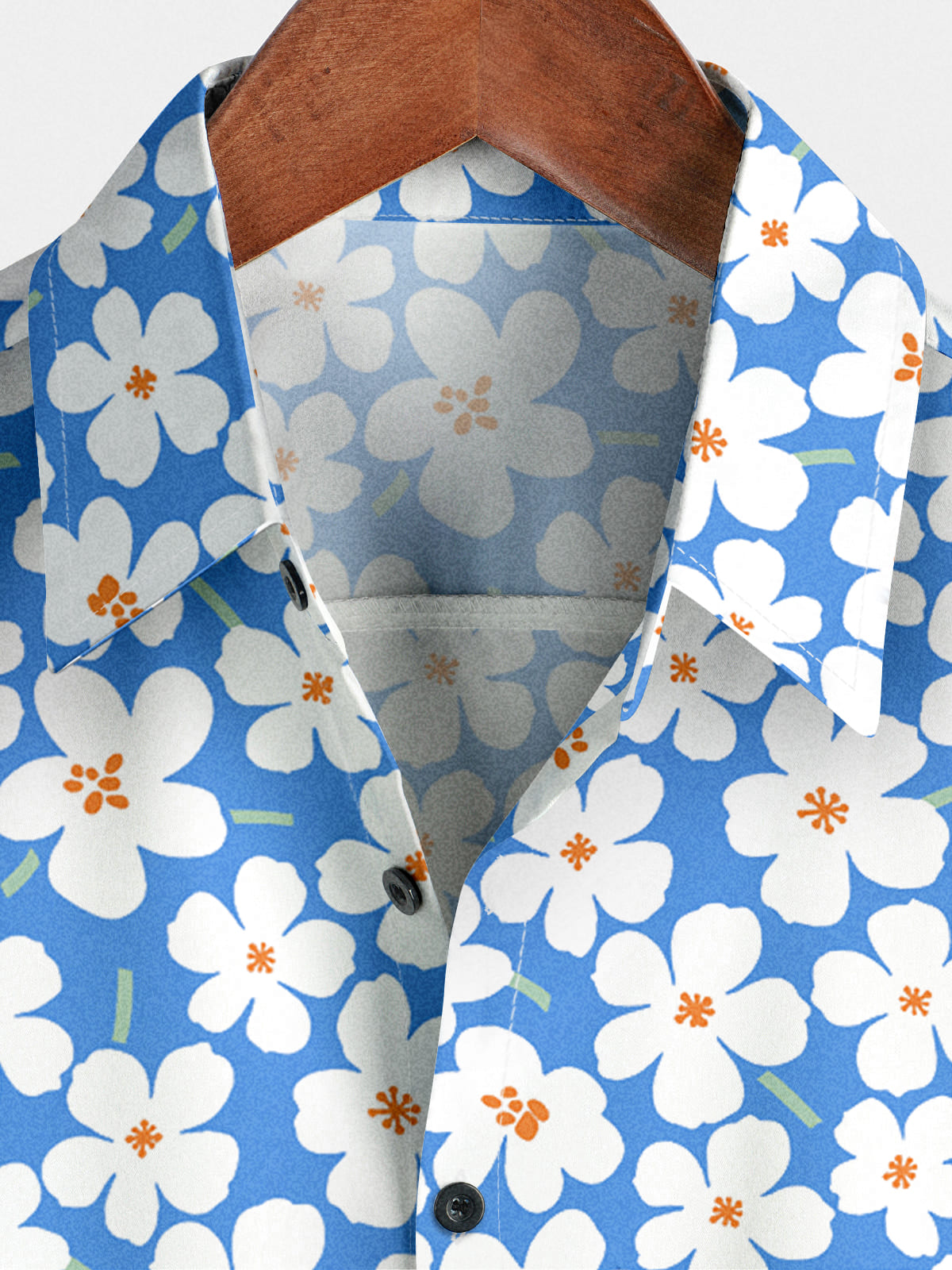 Chemise à manches courtes à fleurs pour hommes