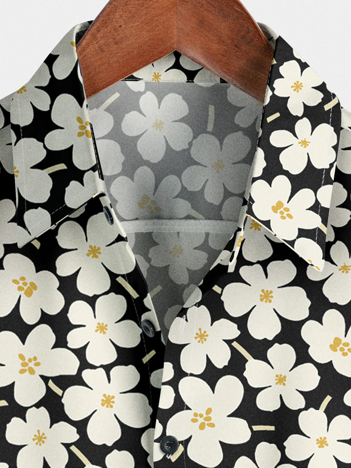 Chemise à manches courtes à fleurs pour hommes