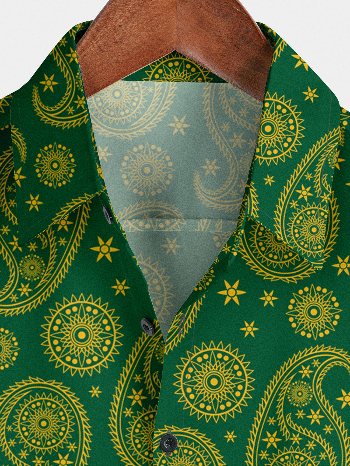 Camicia a maniche corte hawaiana Paisley da uomo